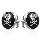 Stainless Skull Cufflinks by Cuff-Daddy