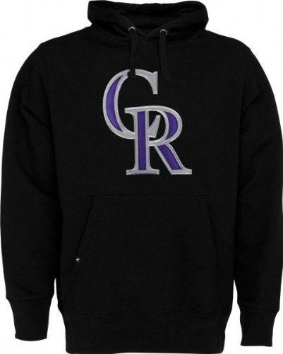 Colorado Rockies Black Signature Hooded Sweatshirt