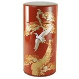 Loose Leaf Tea Tin Red and Gold