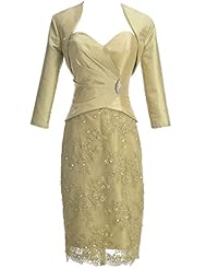  Taffeta Sweetheart Mother-of-the-Bride Dress  With Rhinestones