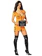 Halloween Ally Catraz Convict Costume Sexy Criminal Prisoner Jail Costume