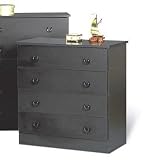 Prepac BBD-3031-4 4 Drawer Chest Black