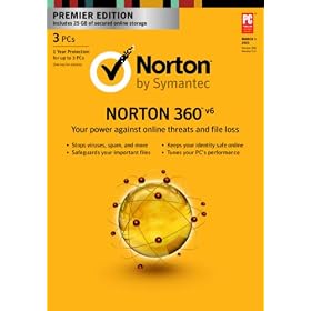 Norton 360 Premier 6.0 1 User/ 3PC [Download]: Software