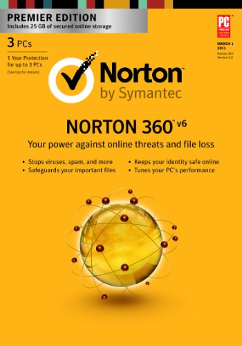 Norton 360 6.0 Premier - 1 User / 3 PC [Download] [Old Version]