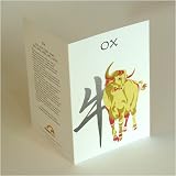  : Asian Zodiac Greeting, Birthday, Gift Card Year of the Ox Born 1913 1925 1937 1949 1961 1973 1985 1997 2009