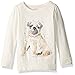 Gymboree Girls' Long Sleeve Ivory Dog Graphic Tee