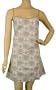 Gray Roses Floral French Elegant Floral Design Camisole Style Sleeveless Sleepdress night dress nightgown ~ 3 sizes, Small