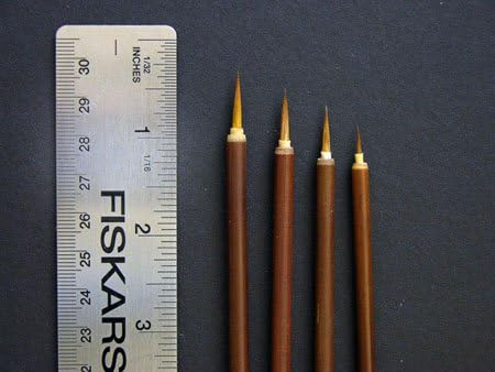 Tiny Little Liner, Detail Brush - Set of 4 Mini Brushes