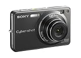 Sony DSC-W300 Titanium-Coated Digital Camera - Black (13.6MP, 3x Optical Zoom) 2.7" LCD