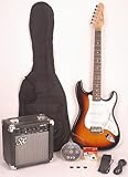 Electric Guitar Package - Includes Guitar, Amp, Strap and Instructional DVD SX RST 3TS w/GA1065