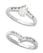 14K White Gold Diamond Wedding Set - 0.49 Ct.