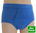 HERMKO 3240 4er Pack Herren Slip mit Eingriff Unterhose mit Weichbund Unterwäsche weiß kochfest 100% Baumwolle in Feinripp ("Classic Art)
