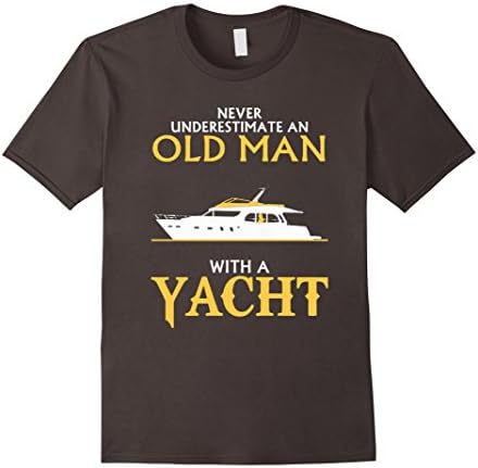 Men's Old Man With A Yacht T Shirt Medium Asphalt