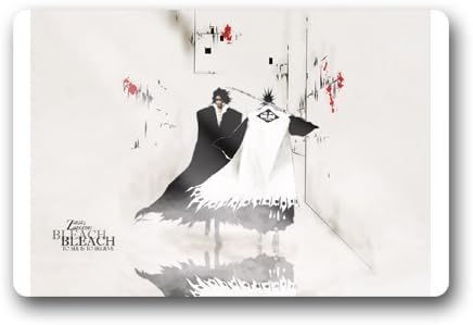 Home Door Mats Custom Bleach Zaraki InDoormats Doormats Personalized -Wahable Rubber Doormats Mat Washable Area Rug and Doormats for Decorative Indoor Outdoors 23.6(L) x 15.7(W) Inch