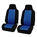 FH GROUP FH-FB102114 Classic Cloth Car Seat Covers Blue / Black color