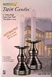 SET OF TWO CHROME 11inch SATIN CANDLE LAMP AUTO ON OFF