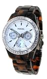 Fossil Stella Faux Tortoise Multifunction Watch