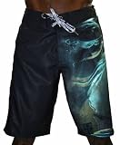 REMETEE by Affliction Fear Boardshorts Mens Swim Fight Shorts Trunks Surf