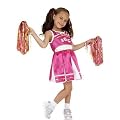 Cheerleader Costume includes Dress and Pom Poms (Large)