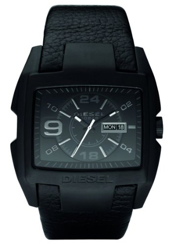 Diesel Watches Men's NSBB Analog Black Dial Watch (Black/Blue)