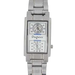 Pugster Mens White Dual Gifts Ideas Him Fashion Jewelry Watch