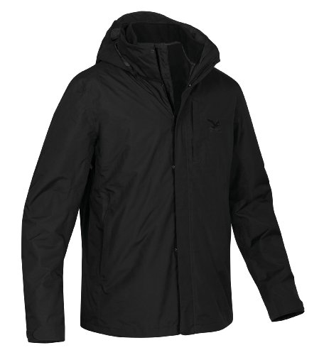 Salewa Jura 2 Parka 2 en 1 Homme Veste polaire Powertex Noir 48/M