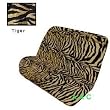 Universal-fit Animal Print Bench Seat Cover - Tiger