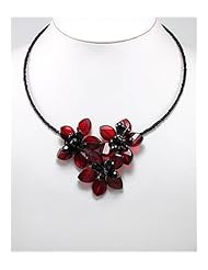 Flower Choker Necklace In Zinc