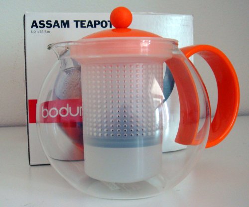 Bodum Assam 34 oz Teapot 1844-Orange