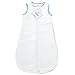 SwaddleDesigns Cotton Flannel Sleeping Sack, Sleeveless Wearable Blanket with 2-Way Zipper, Made in USA, Pastel Blue Polka Dots, 12-18 Months