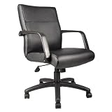 Review Boss  / Boss B687 Executive Mid Back Office Chair - Knee Tilt