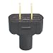 Leviton 48643 15 Amp, 125 Volt Non grounding plug, Black