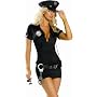 Sexy Adult Womens Costume Naughty Female Police Correctional Officer Dress Bad Lady Cop Outfit