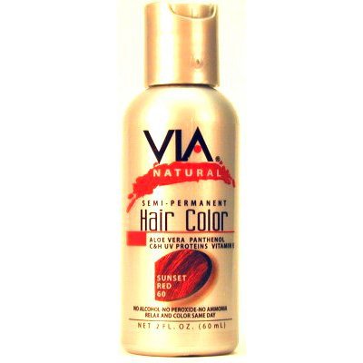 Via Natural Semi-Perm 2 Sunset Red