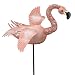 Garden Stake 3D Metal Outdoor Decor Jiggle Wings Pink Flamingo (32H) (S764) by Regal Gift