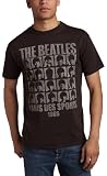 Junk Food Clothing Young Men's The Beatles Paris Des Sports 1965 T-Shirt,Black Wash,Large