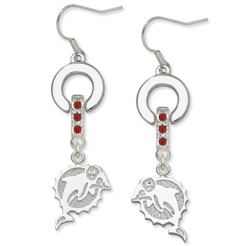 NFL Miami Dolphins LogoArt MVP Earrings
