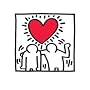 Keith Haring Untitled (Wedding Invitation) Poster &hellip von Germanposters