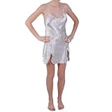 Journee Collection Womens Polka-dot Print Satin Chemise Nightie