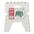 E-Zee Multi-Purpose Folding 8" Step Stool White, Heavy Duty