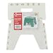 E-Zee Multi-Purpose Folding 8" Step Stool White, Heavy Duty