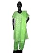 Indian Dress Designer Hand Embroidered Green Salwar Kameez with Scarf M