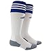 adidas Unisex Copa Zone Cushion II Soccer Sock (1-Pair), White/Cobalt, 9-13