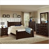 Nantucket Bedroom Set in Rich Cappucino Size: King