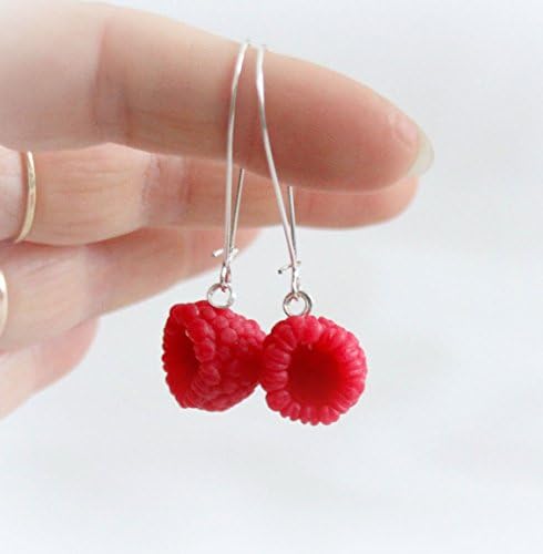 Red Berrys Raspberry Earrings