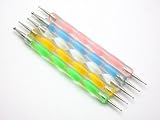 5 X 2 Way Marbleizing Dotting Pen Set for Nail Art Manicure Pedicure
