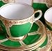 Kitchen & Housewares : Crown Staffordshire A14512 Green Cream c1906 Jug