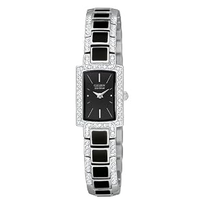 Citizen Ladies EG2710-54E Eco-Drive Normandie Black Resin Watch