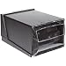 San Jamar H3001 Countertop Fullfold Napkin Dispenser, 300 Capacity, 7-5/8" Width x 5-1/2" Height x 11" Depth, Clear/Black