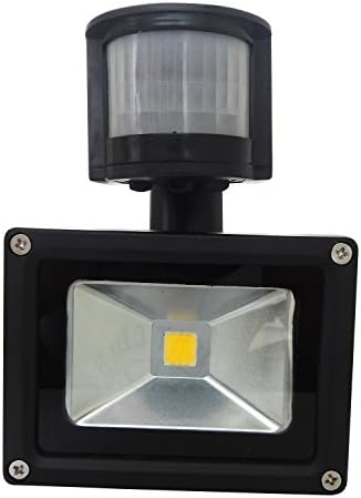 (Promotions)Comwinn LED Motion Sensor Flood Light, 10W Warm White, 3200K, 900lm, Waterproof Security Lights with PIR for Home,Garden,Garage etc.